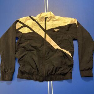 Cool Black and white Reebok windbreaker